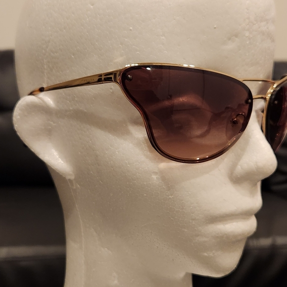 Prada Sunglasses PR 74VS 5AK6S1 Gold, Size 69-16-120 Women's NO CASE - Picture 3 of 7
